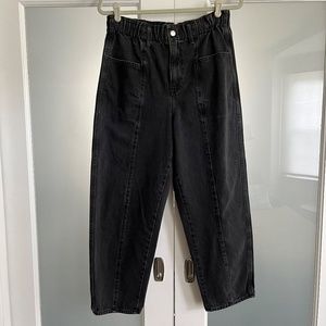 Madewell Pull-On Balloon Jeans in Hobson Wash: Paperbag Edition, M